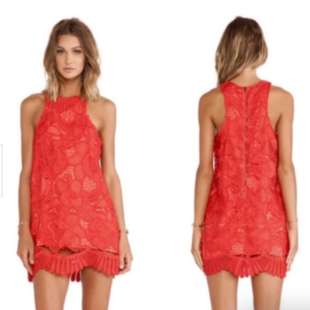 Lovers + Friends Caspian Red Dress